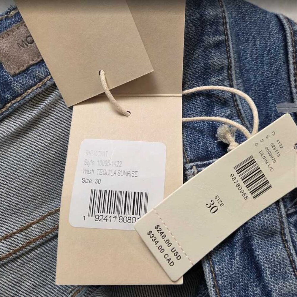 New 30 MOTHER x Anthropologie The Kick It high-rise jeans in Tequila Sunrise - Picture 10 of 12